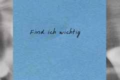 Notizzettel mit dem TItel "1. Legalisierung statt Festhalten an der Prohibition" mit der Handschrift: "Find ich wichtig"